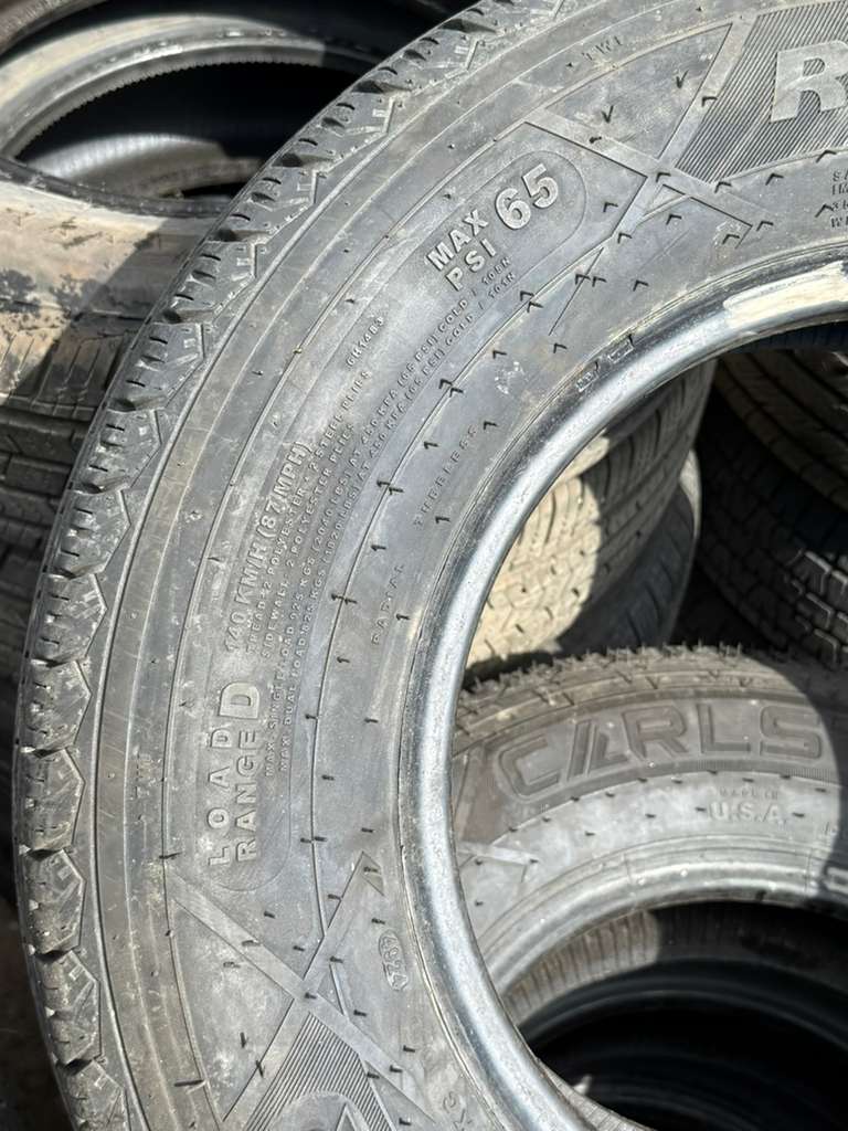 ST205/75R14 Set (4 Used Tires) Carlstar Radial Trail USA