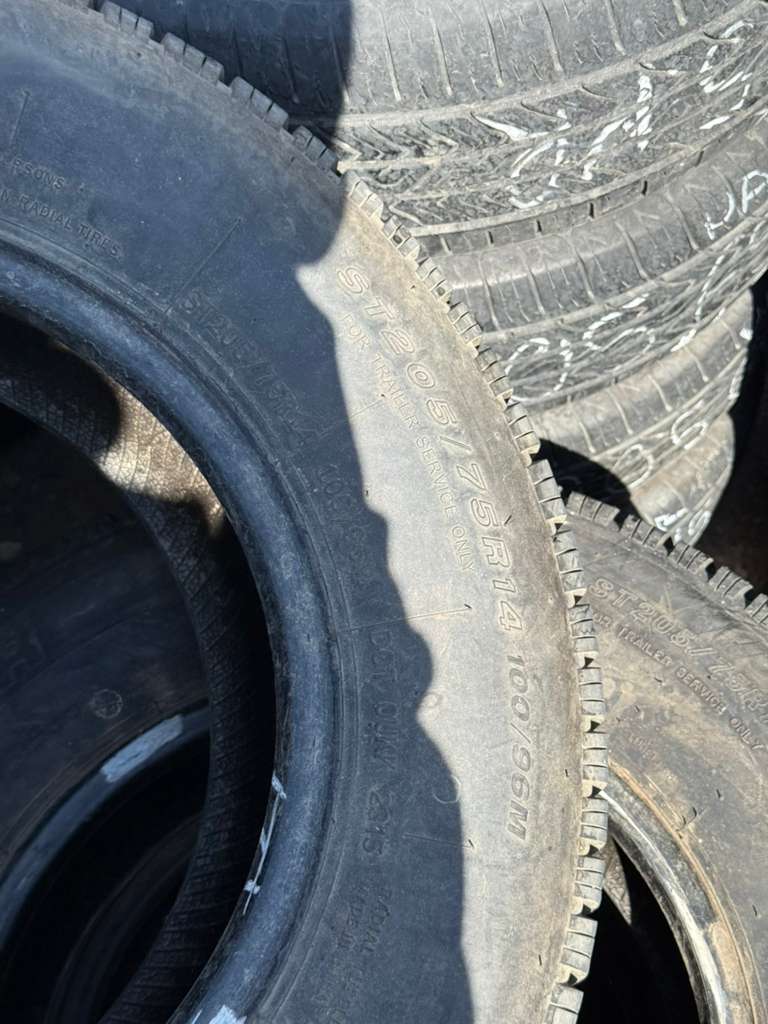 ST205/75R14 Set (4 Used Tires) Provider Radial ST