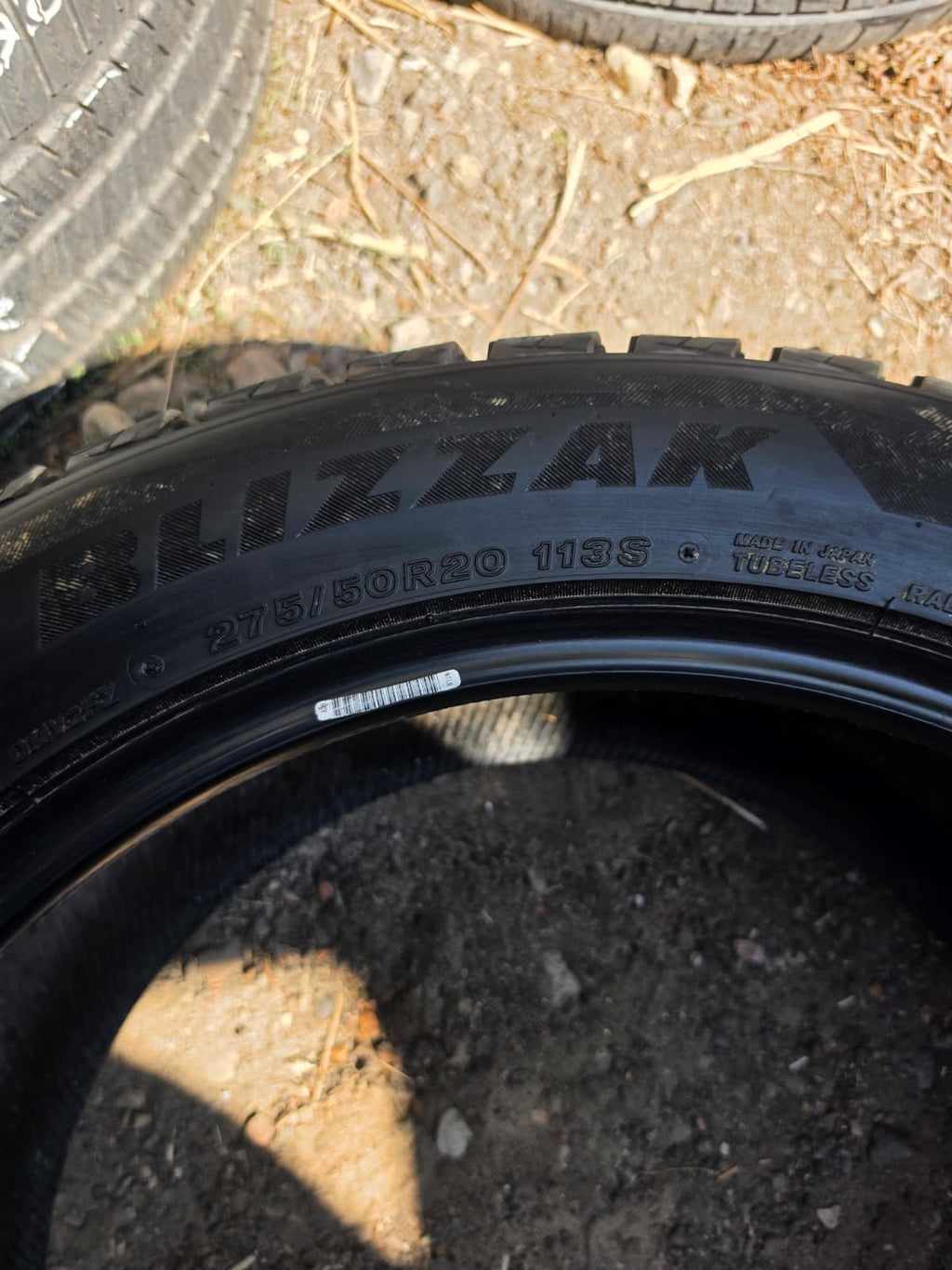 275/50R20 Pair (2 Used Tires) Bridgestone Blizzak