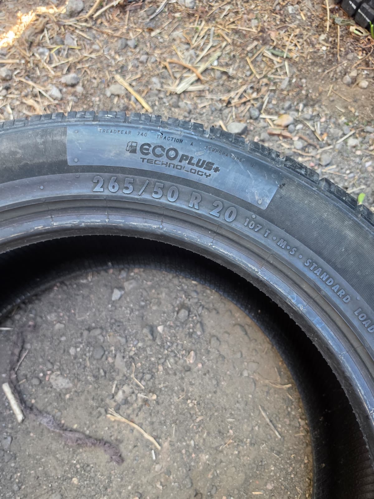 265/50R20 Pair (2 Used Tires) Continental CrossContact LX25