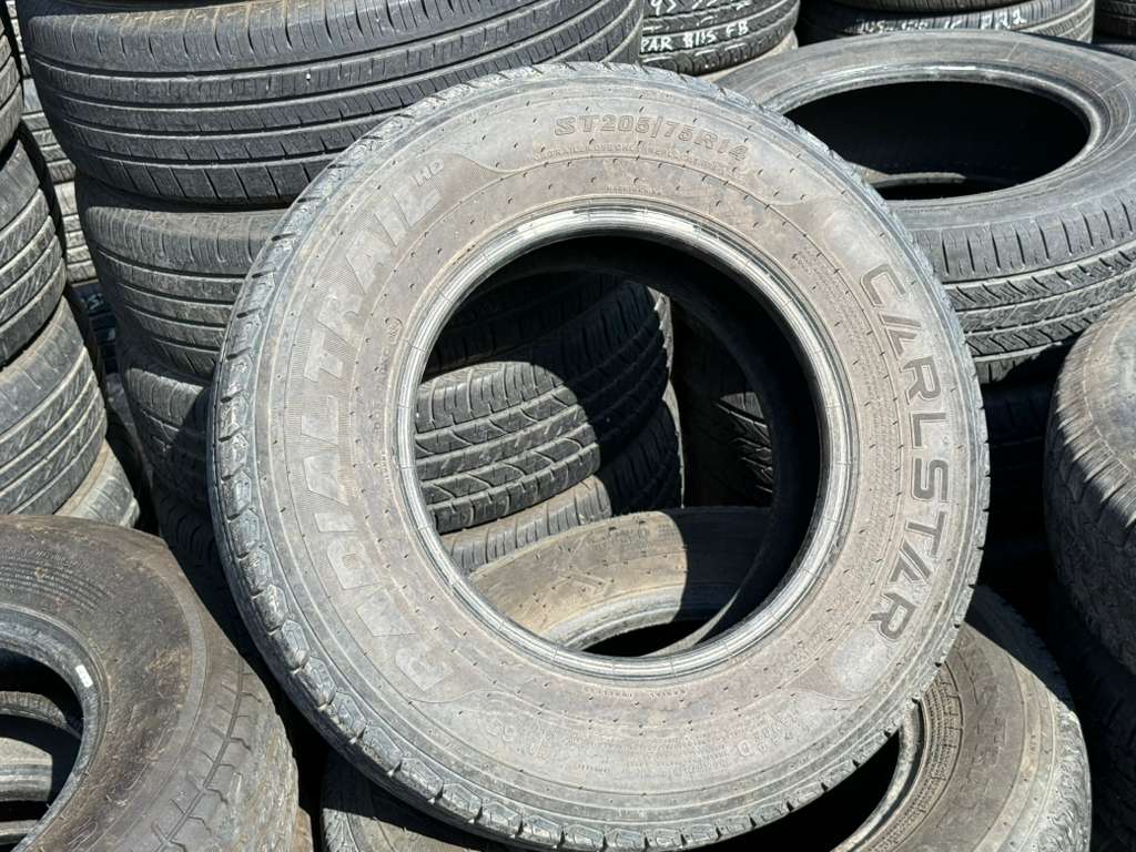 ST205/75R14 Set (4 Used Tires) Carlstar Radial Trail HD