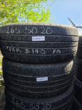 265/50R20 Pair (2 Used Tires) National Commando HTS