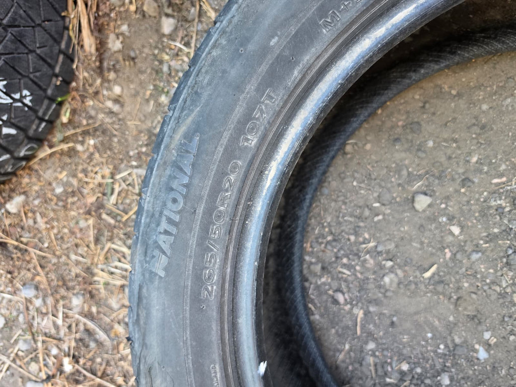 265/50R20 Pair (2 Used Tires) National Commando HTS