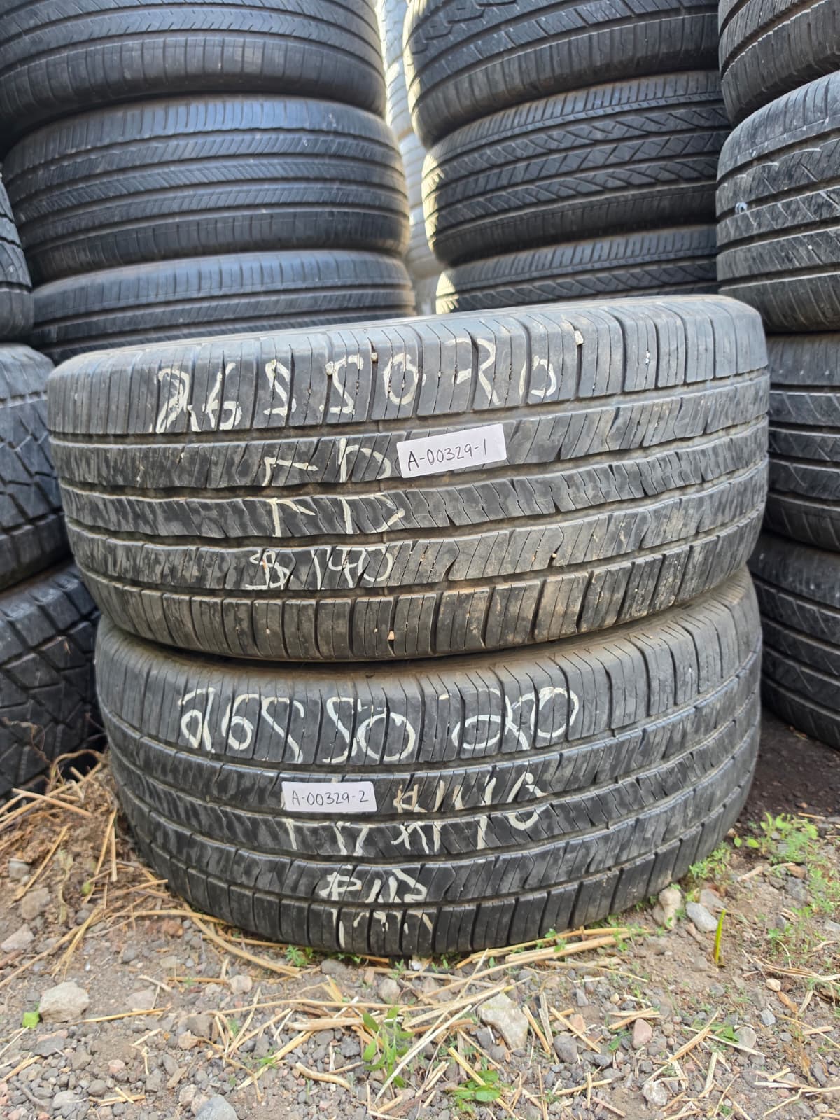265/50R20 Pair (2 Used Tires) BF Goodrich Advantage Control