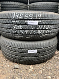 235/55R19 Pair (2 Used Tires) Bridgestone Ecopia h/L 422 Plus
