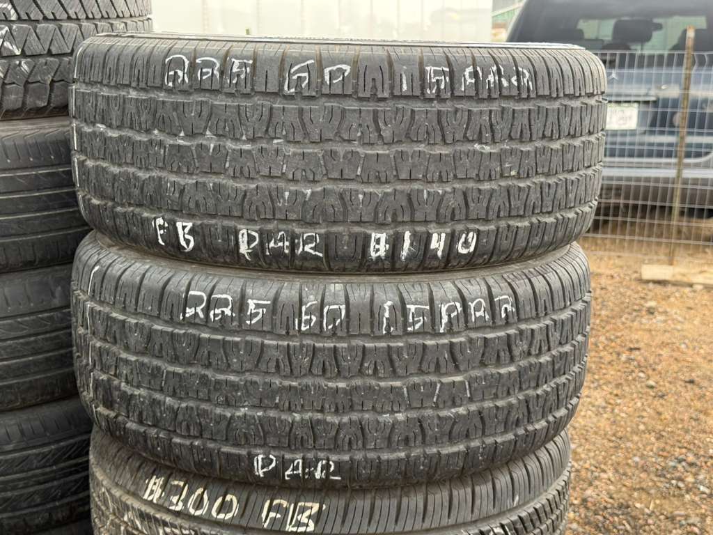 225/60R15 Pair (2 Used Tires) Bfgoodrich Radial T/A