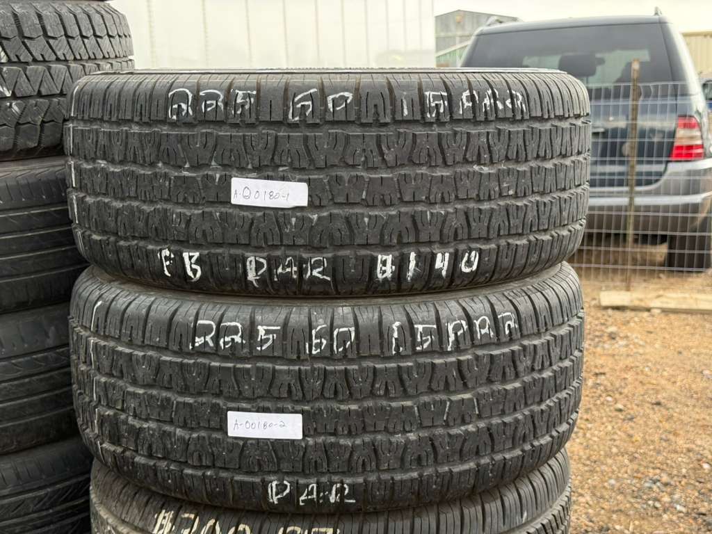 225/60R15 Pair (2 Used Tires) Bfgoodrich Radial T/A