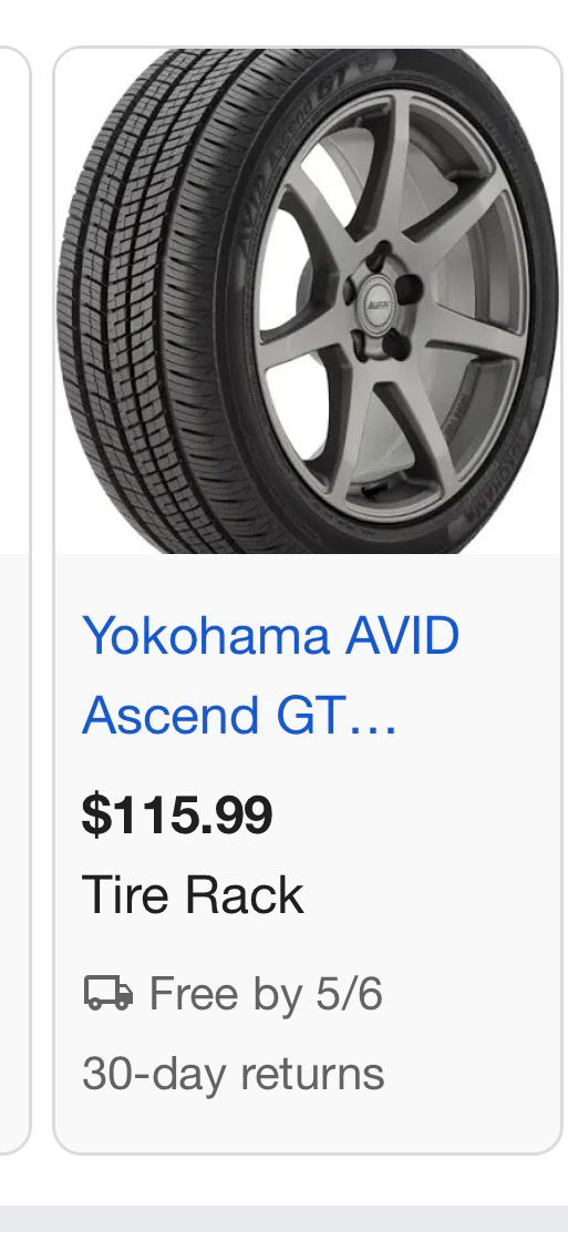 205/60R15 Set (4 Used Tires) Yokohama Avid Ascend GT