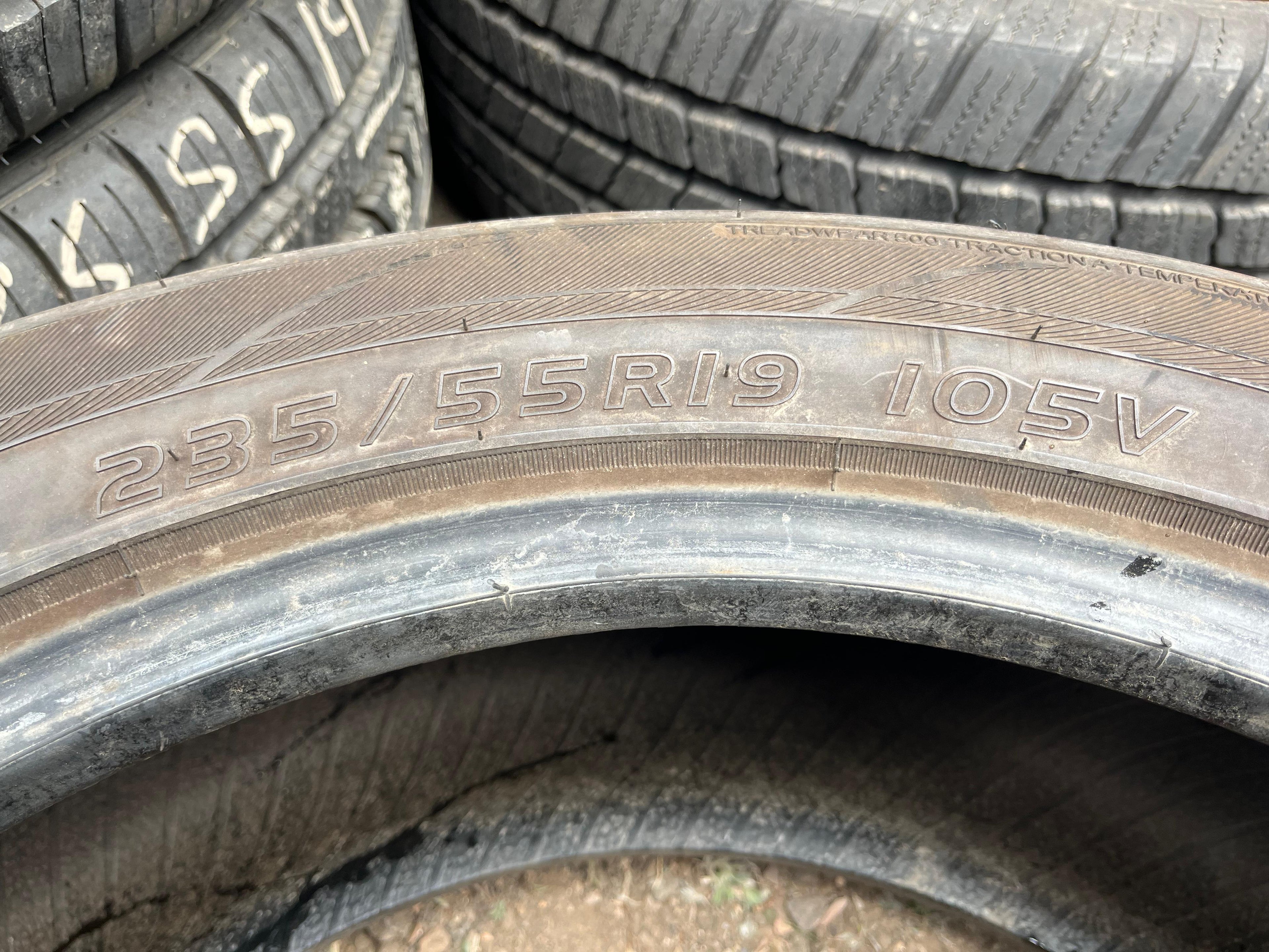235/55R19 Pair (2 Used Tires) Westlake SU318