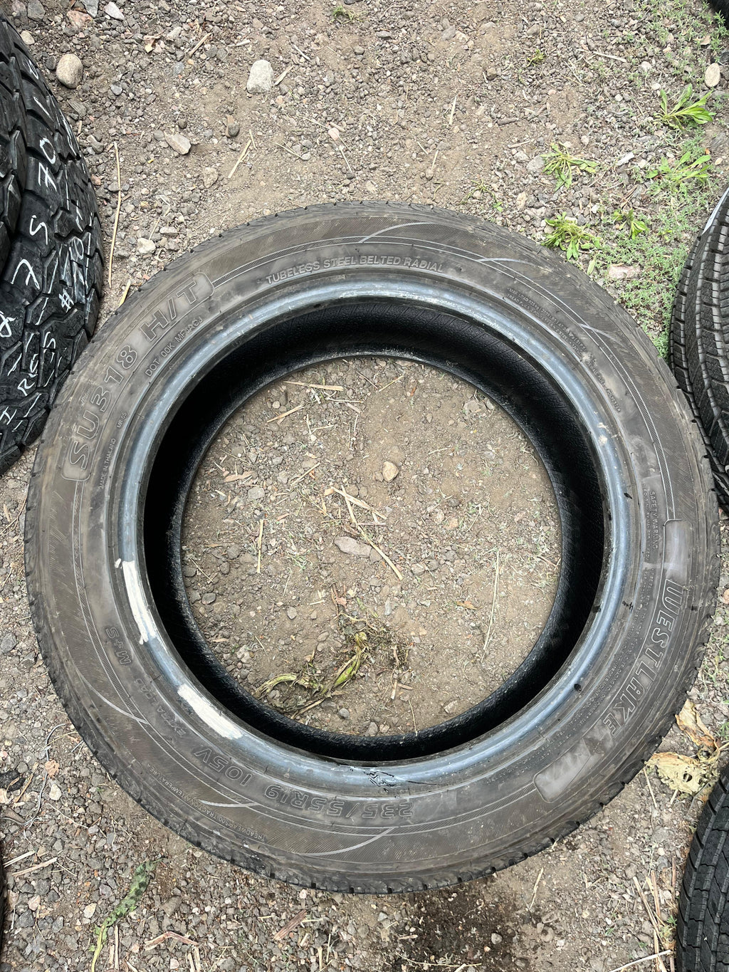 235/55R19 Pair (2 Used Tires) Westlake SU318