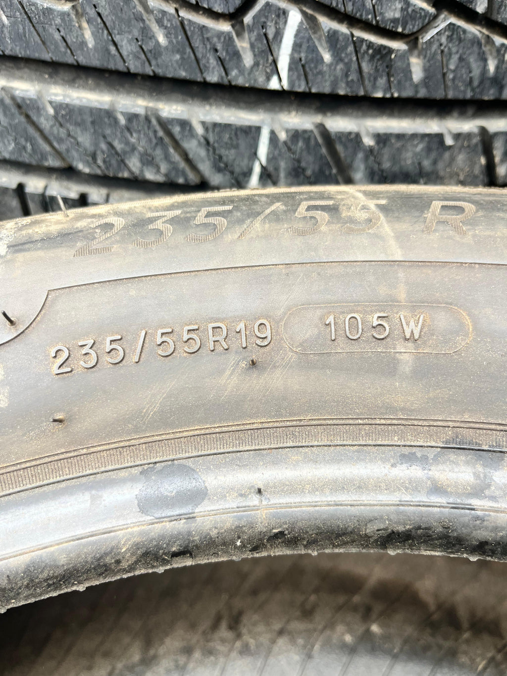 235/55R19 Pair (2 Used Tires) Michelin Primacy Tour