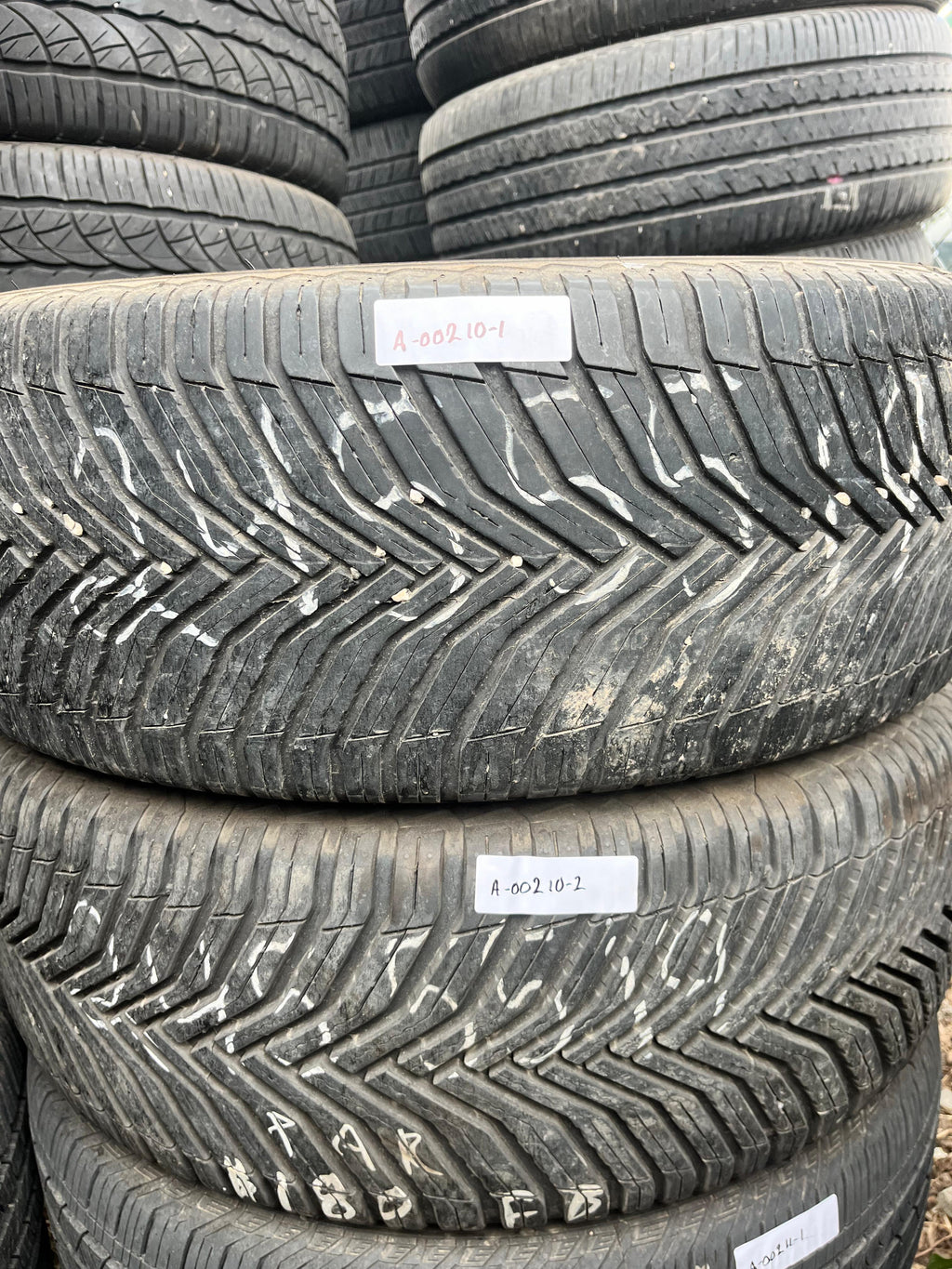 245/55R19 Pair (2 Used Tires) Michelin CrossClimate2
