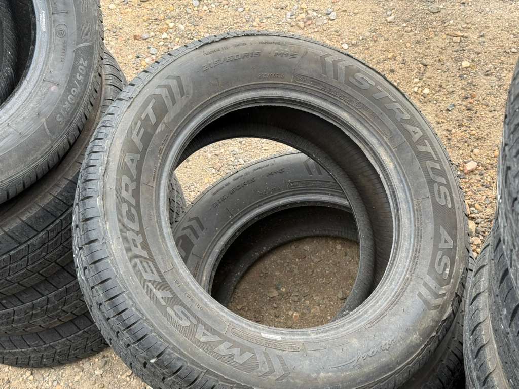 215/60R15 Pair (2 Used Tires) Mastercraft Stratus