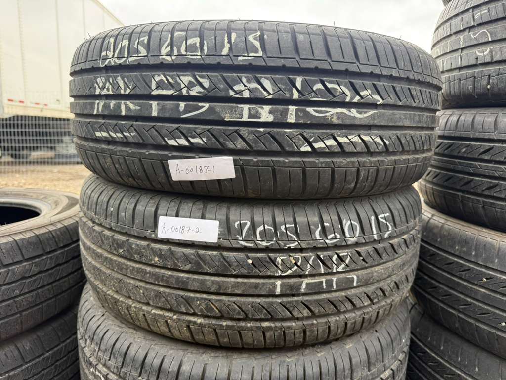 205/60R15 Pair (2 Used Tires) Sailun Atrezzo SH406