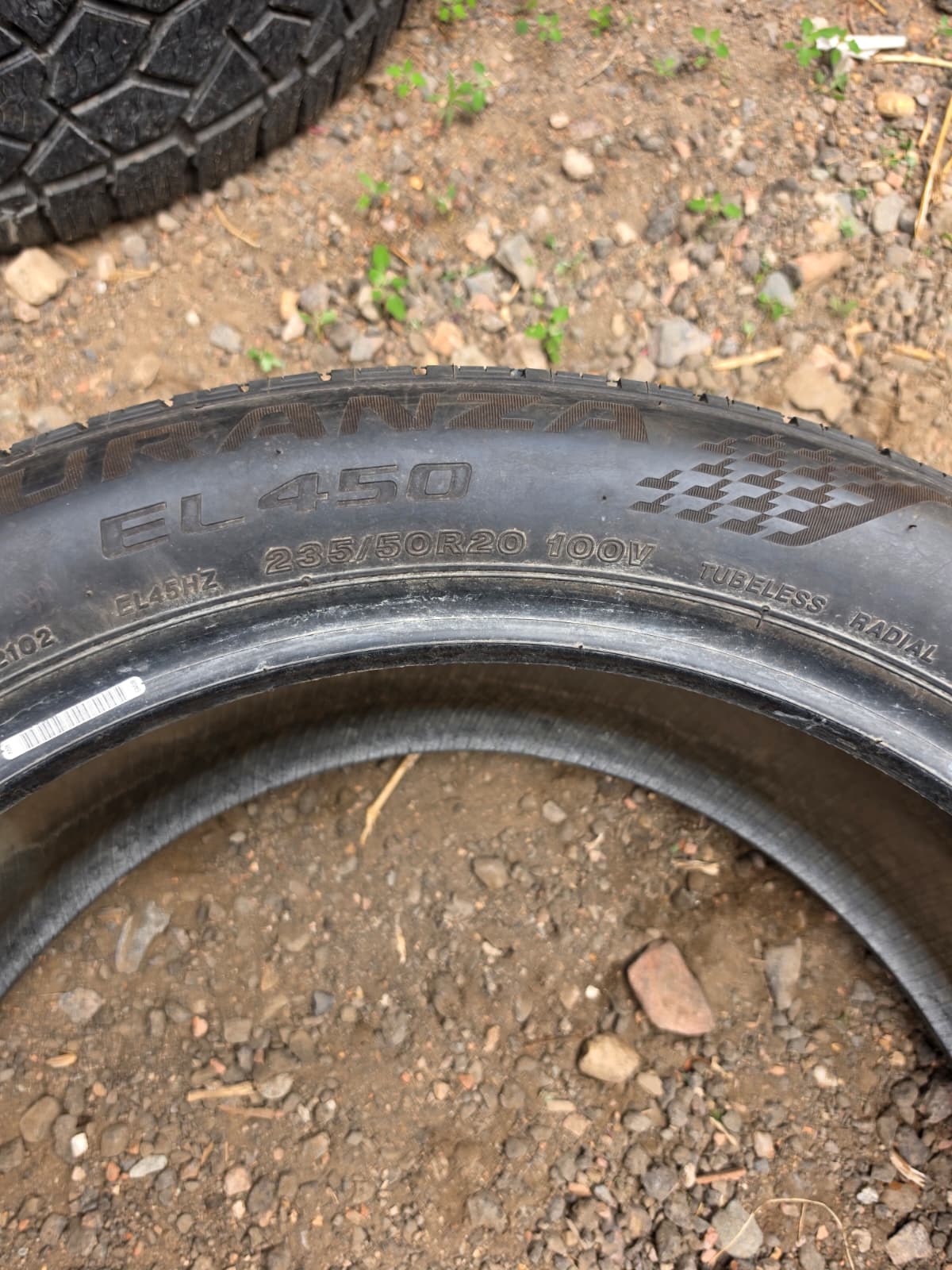 235/50R20 Set (4 Used Tires) Bridgestone Turanza EL450