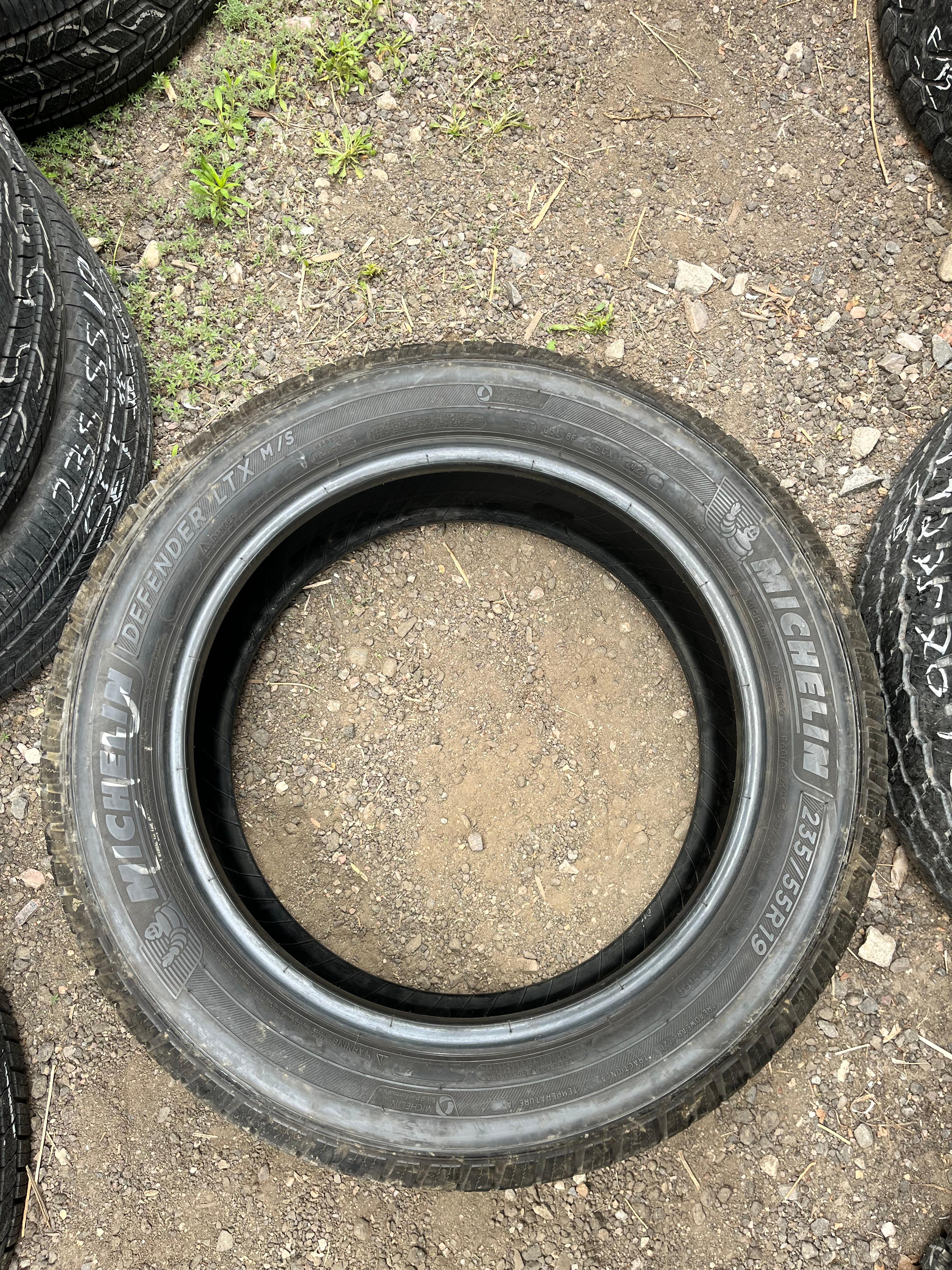 235/55R19 Set (4 Used Tires) Michelin Defender LTX