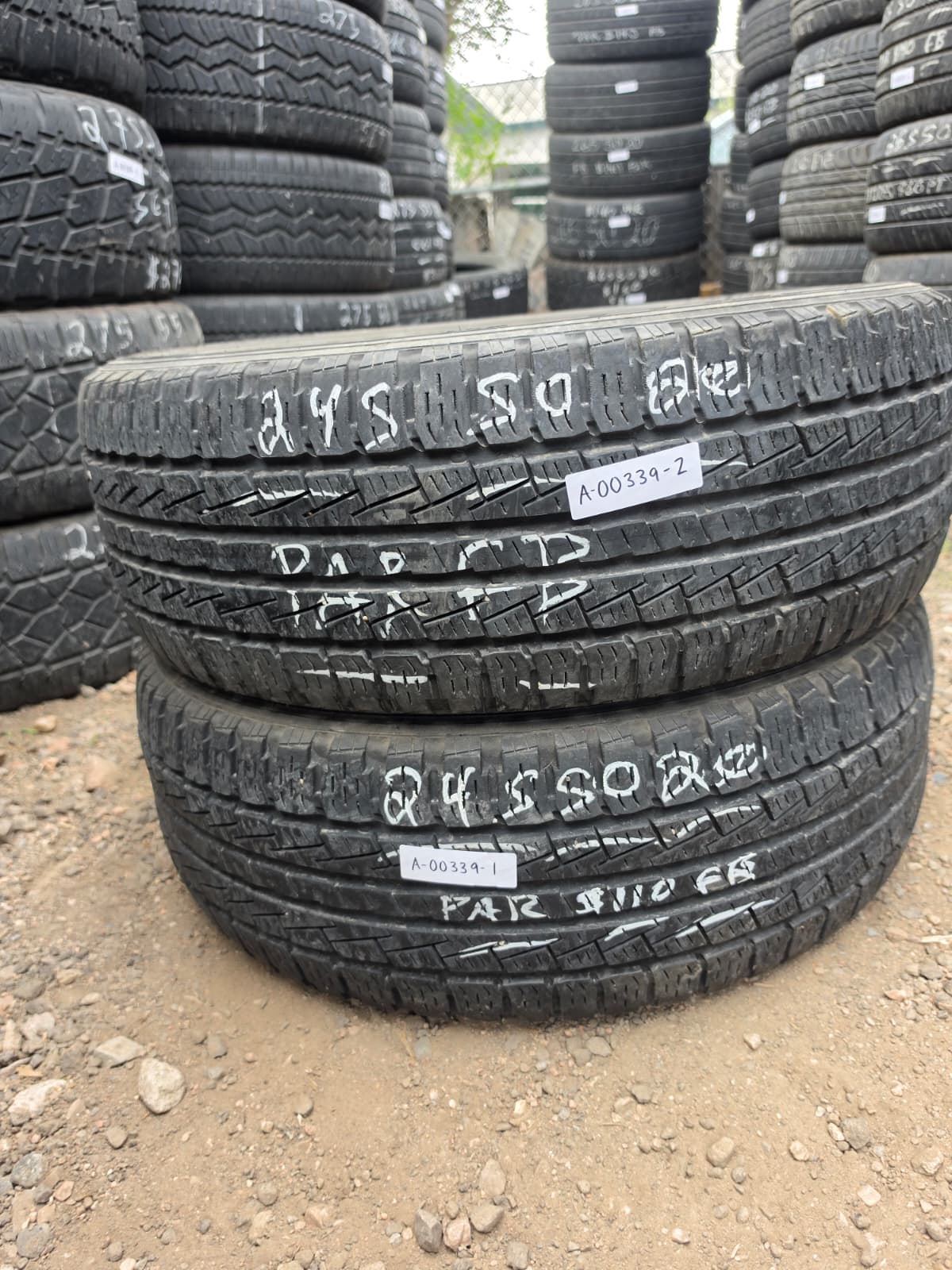 245/50R20 Pair (2 Used Tires) Pirelli Scorpion STP