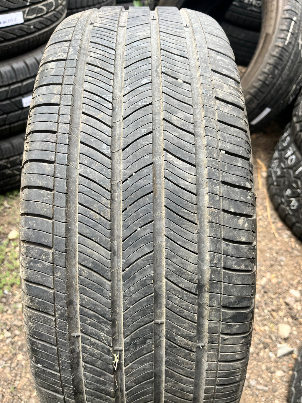235/55R19 Pair (2 Used Tires) Michelin Primacy