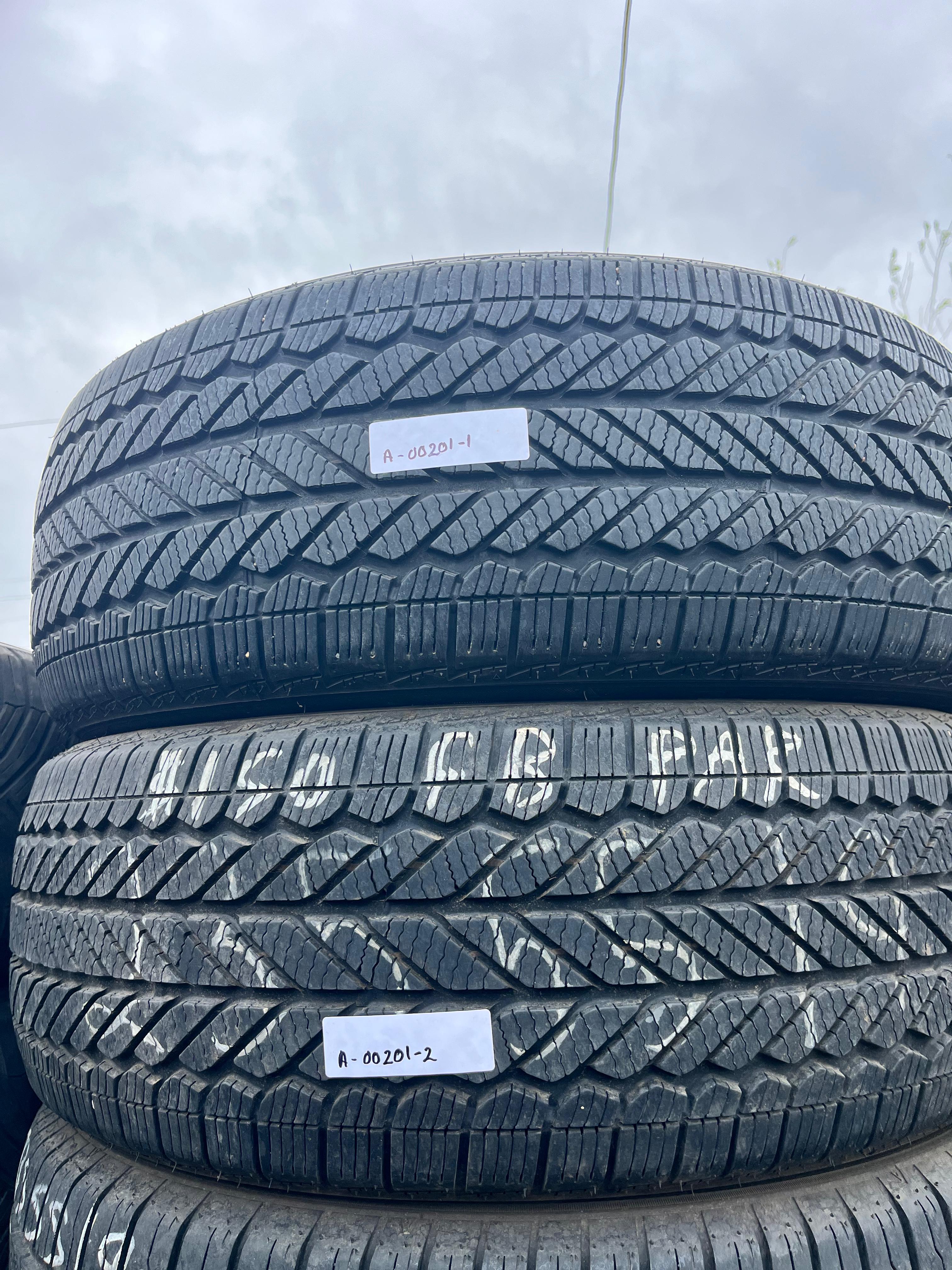 235/55R19 Pair (2 Used Tires) Bridgstone Weaterpeak