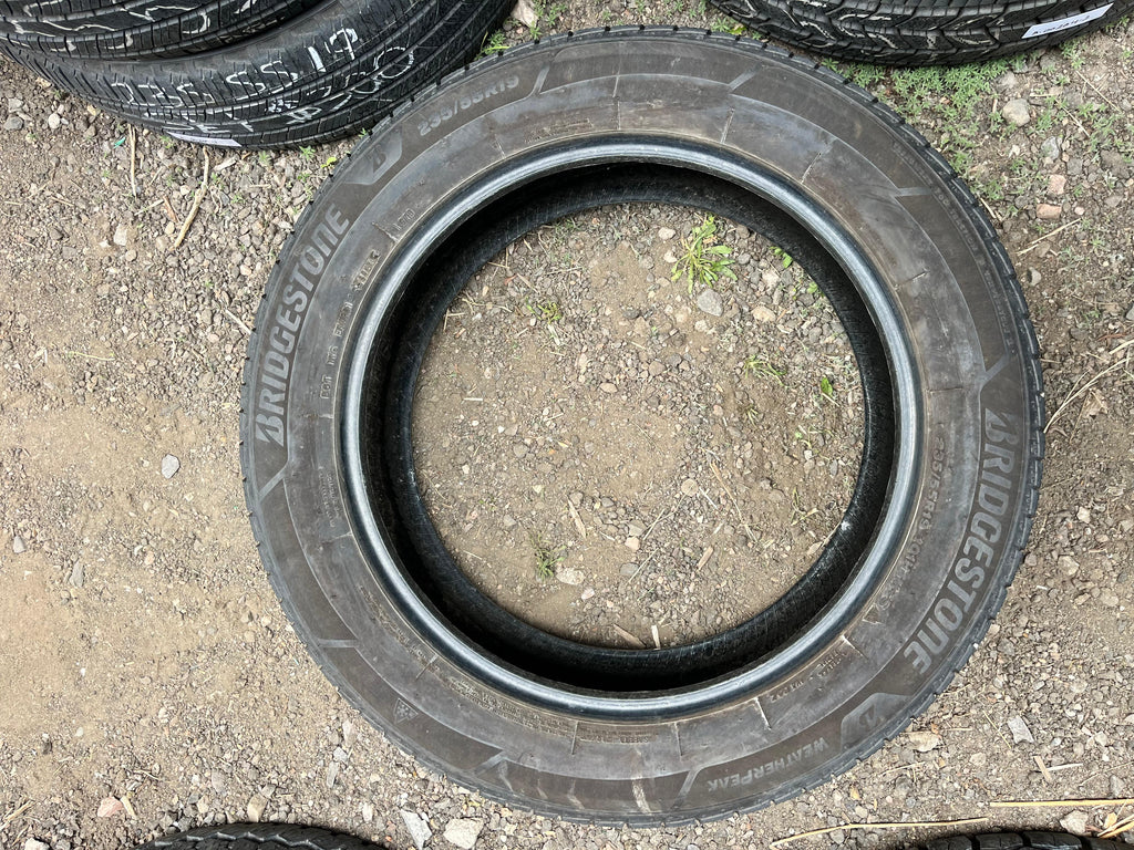 235/55R19 Pair (2 Used Tires) Bridgstone Weaterpeak