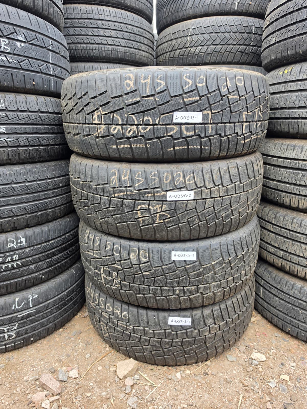 245/50R20 Set (4 Used Tires) Cooper Discoverer True North Snow Tire