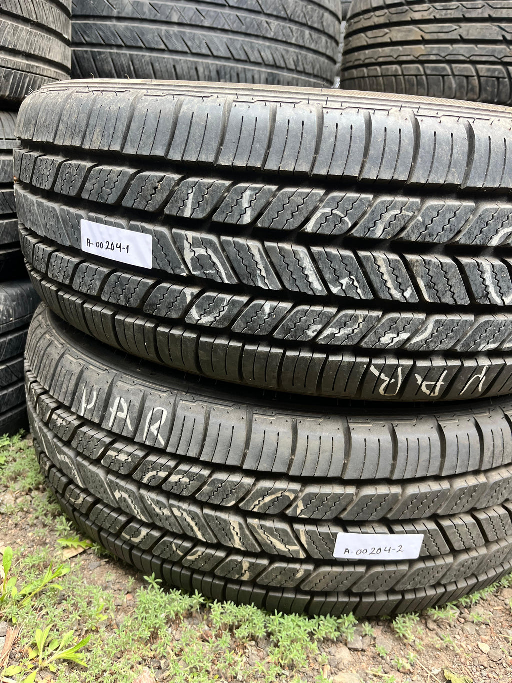 235/55R19 Pair (2 Used Tires) Bridgestone Turanza (Everdrive enliten)