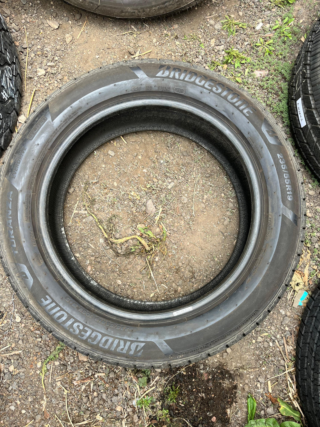 235/55R19 Pair (2 Used Tires) Bridgestone Turanza (Everdrive enliten)
