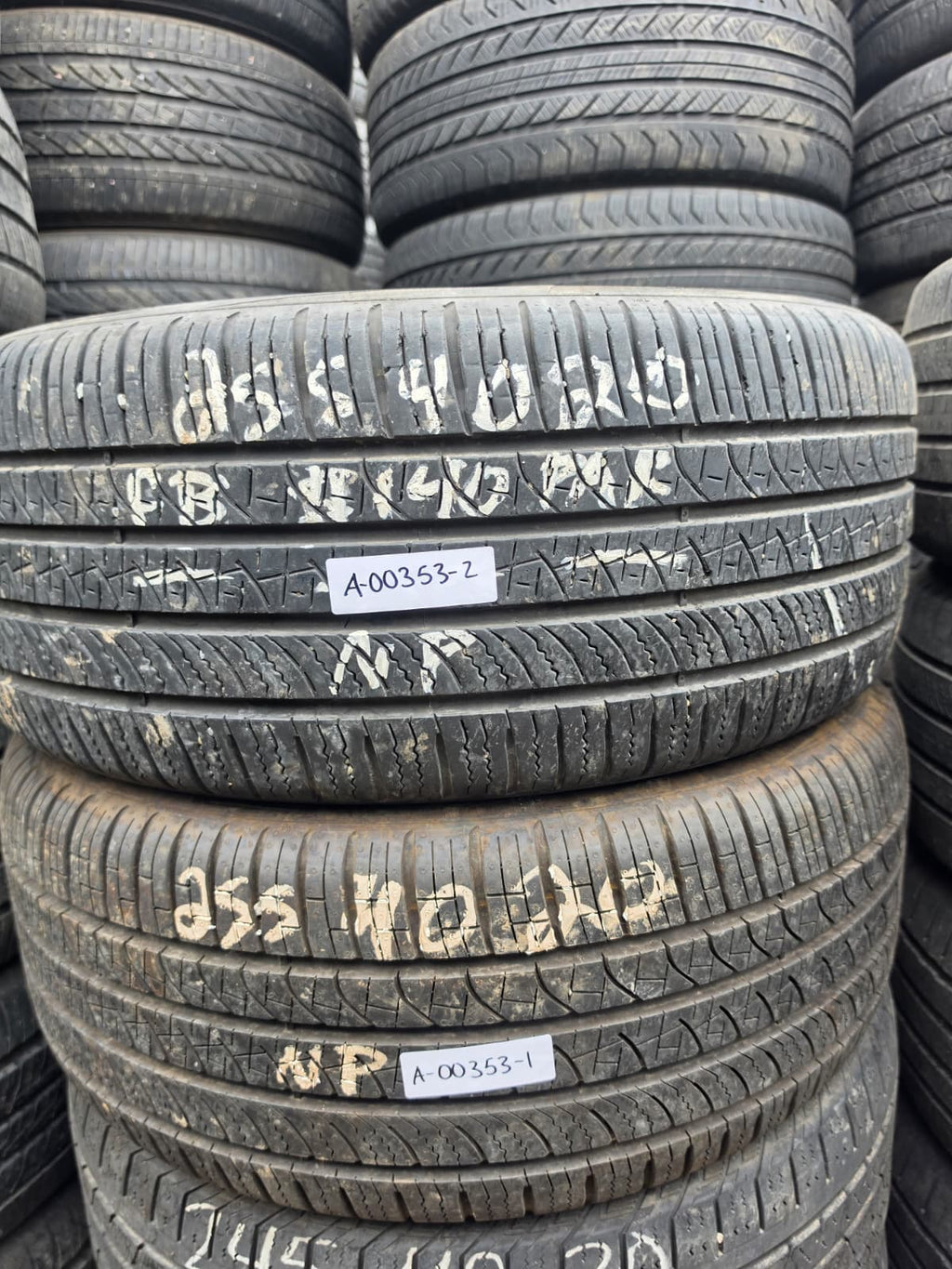 255/40R20 Pair (2 Used Tires) Pirelli Scorpion Zero