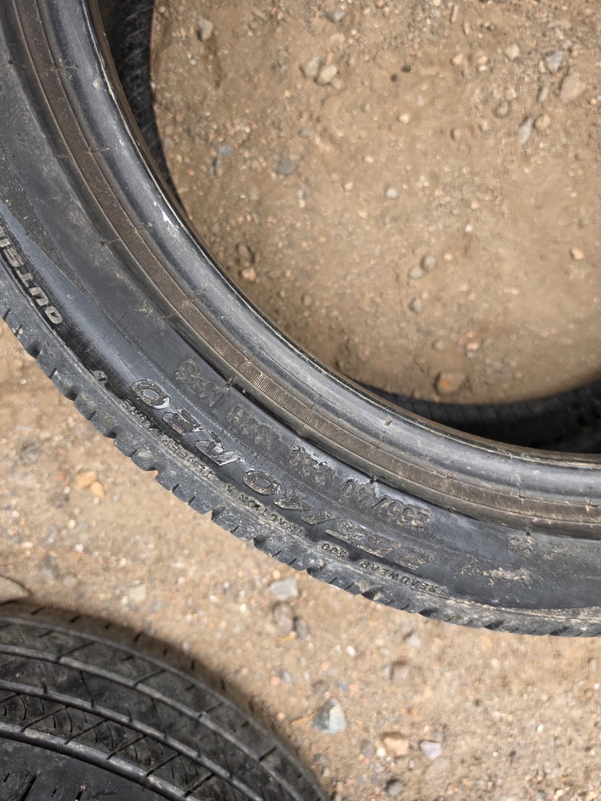 255/40R20 Pair (2 Used Tires) Pirelli Scorpion Zero