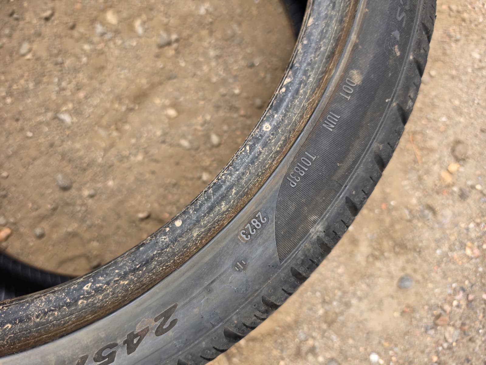 245/40R20 Pair (2 Used Tires) Pirelli P Zero