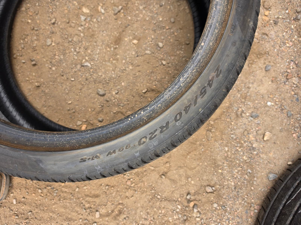 245/40R20 Pair (2 Used Tires) Pirelli P Zero