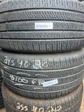 245/40R20 Pair (2 Used Tires) Pirelli P Zero