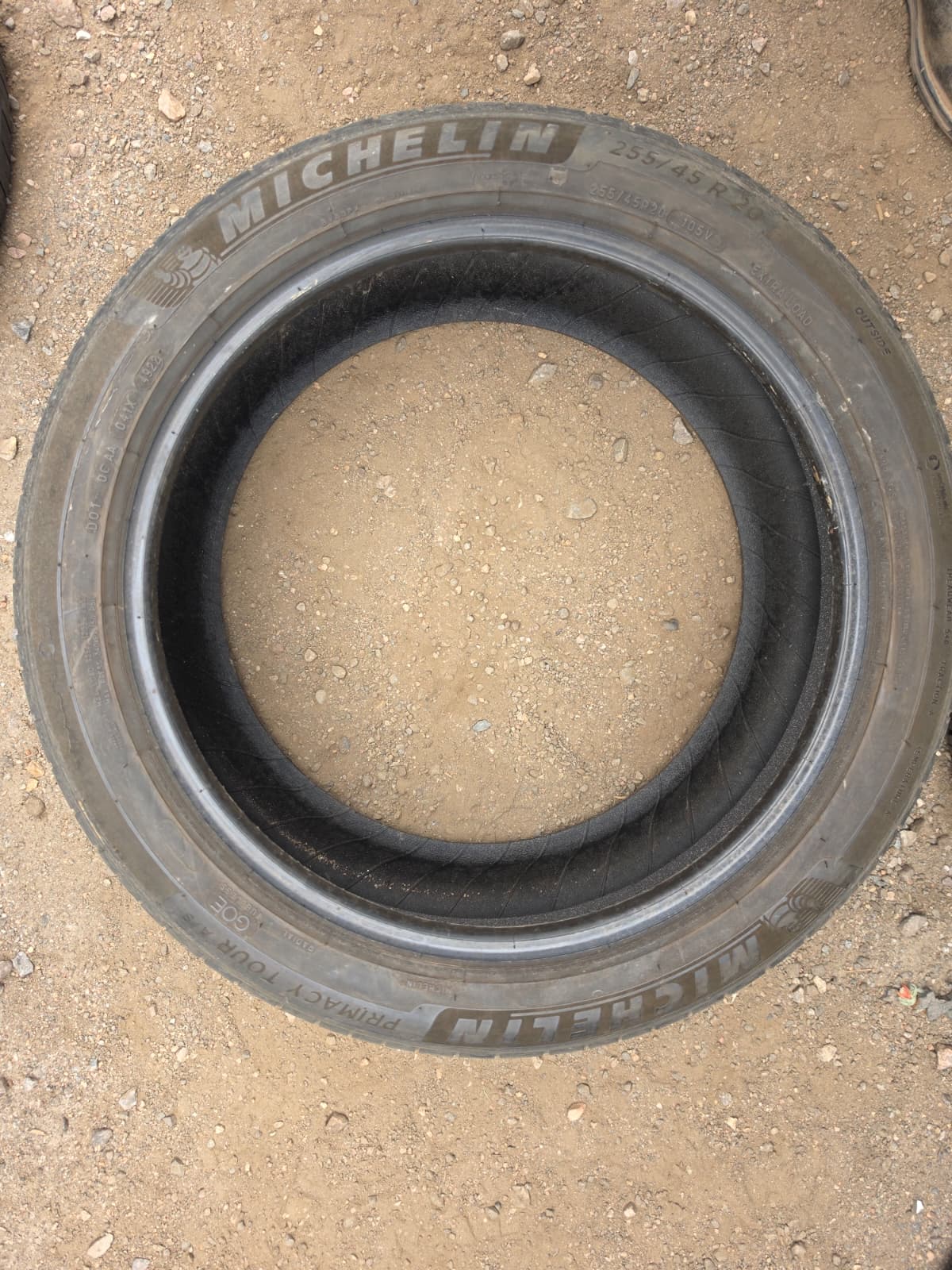 255/45R20 Pair (2 Used Tires) Michelin Primacy Tour