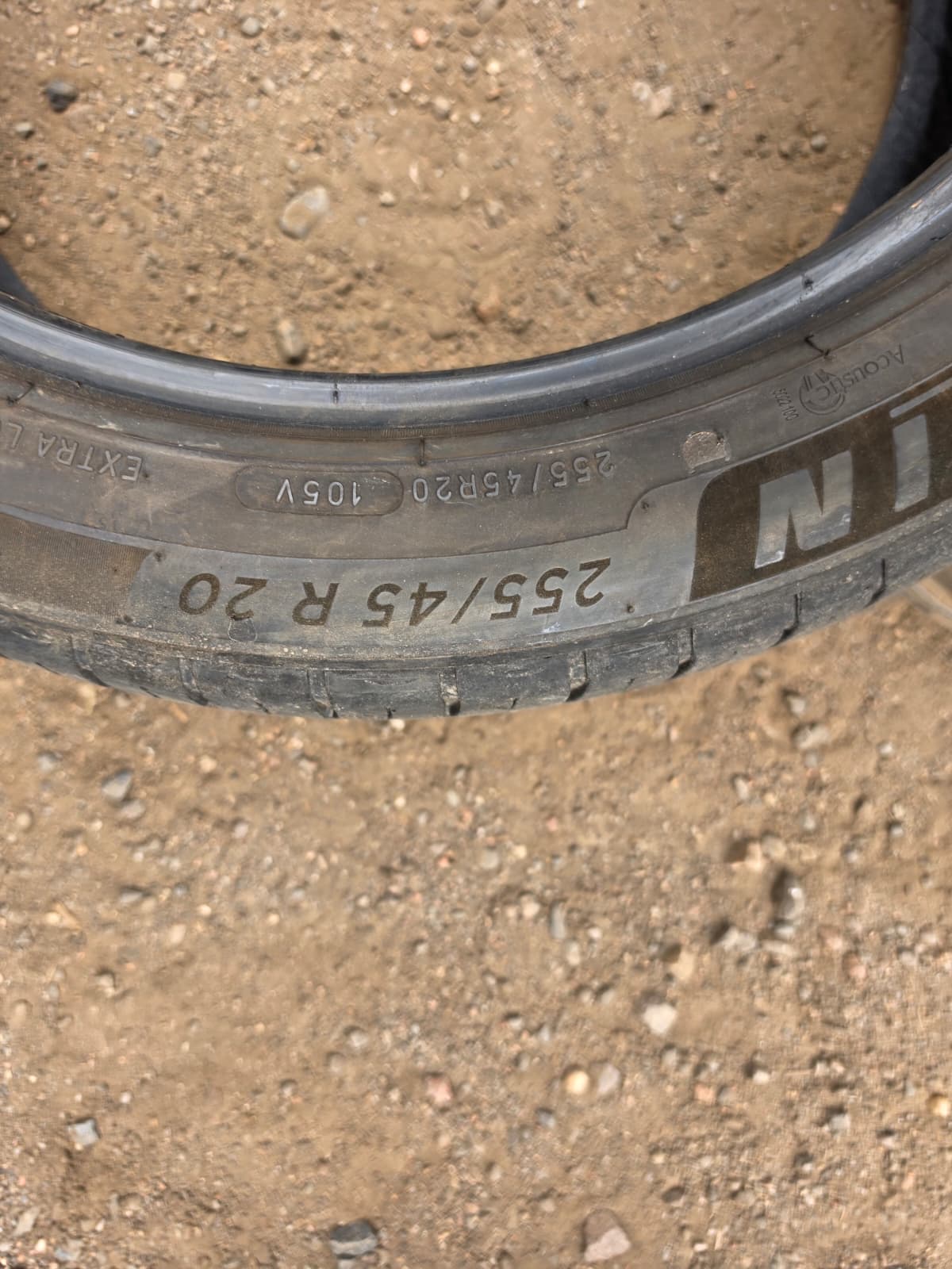 255/45R20 Pair (2 Used Tires) Michelin Primacy Tour