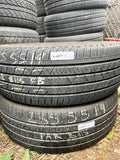 235/55R19 Pair (2 Used Tires ) Continental Cross Contac