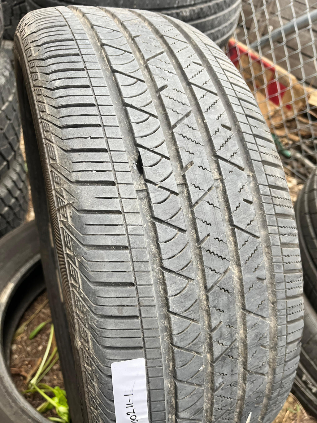 235/55R19 Pair (2 Used Tires ) Continental Cross Contac