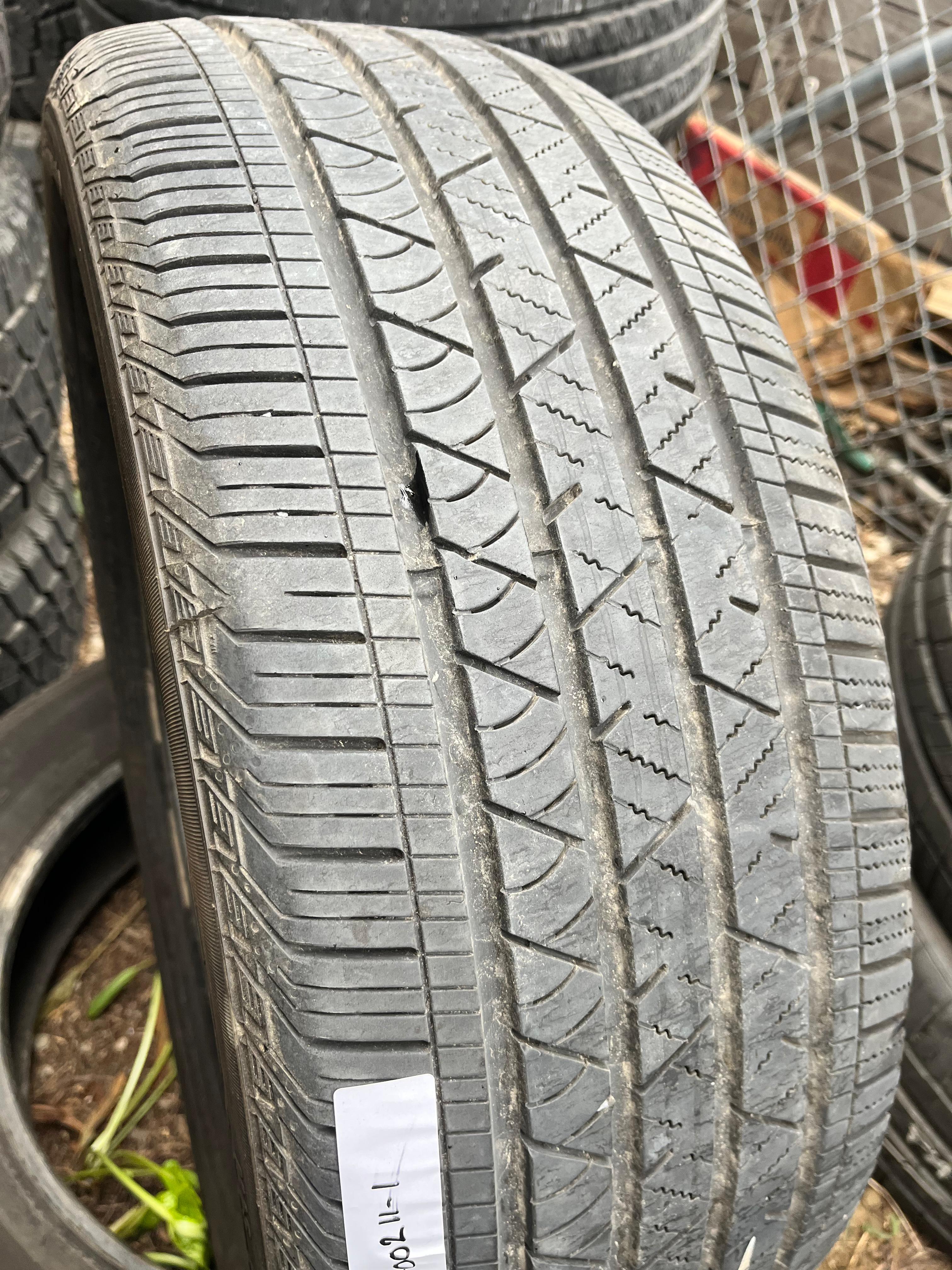 235/55R19 Pair (2 Used Tires ) Continental Cross Contac