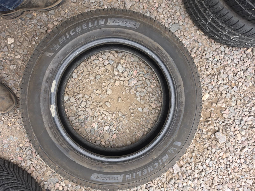 225/60R18 Set (4 Used Tires) Michelin Defender 2