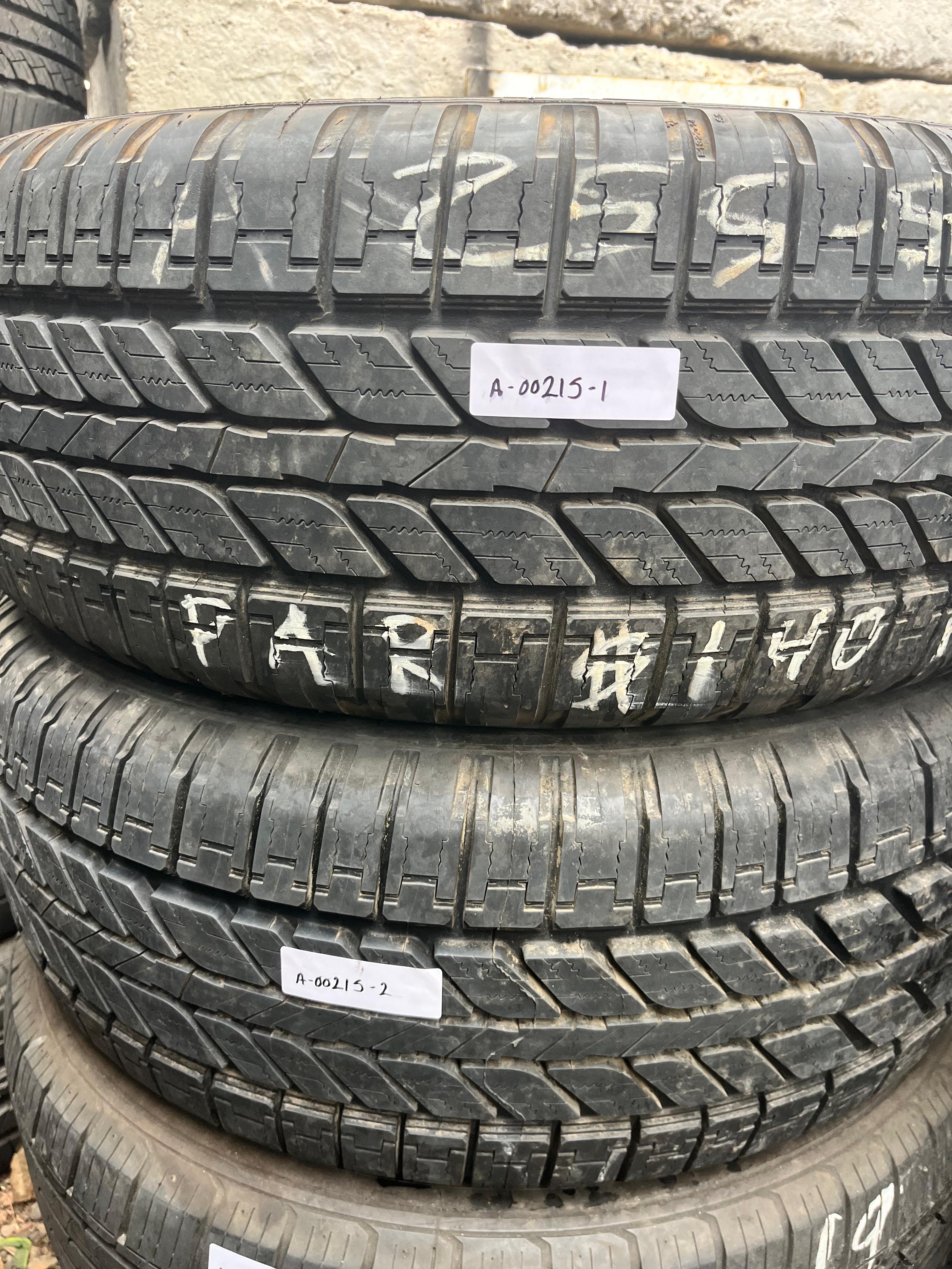 255/55R19 Pair (2 Used Tires) Michelin Synchrone