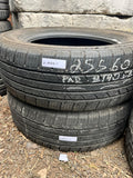 255/60R19 Pair (2 Used Tires) Milestar MS 932 Sport