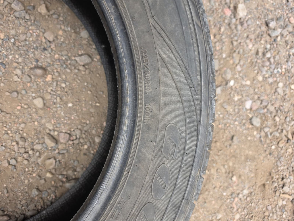 225/60R18 Pair (2 Used Tires) Goodyear Assurance