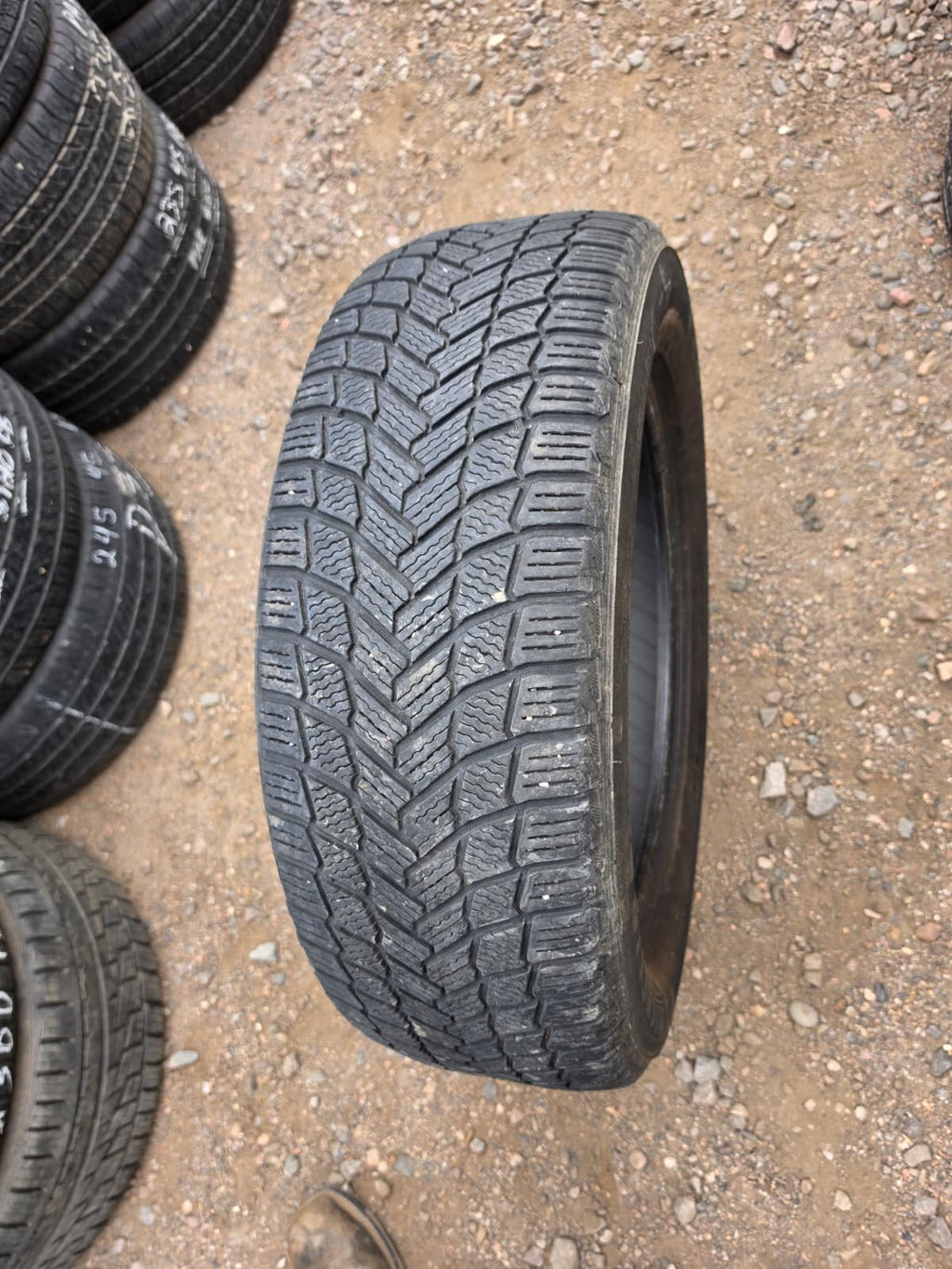 225/60R18 Pair (2 Used Tires) Michelin X-ICE Snow