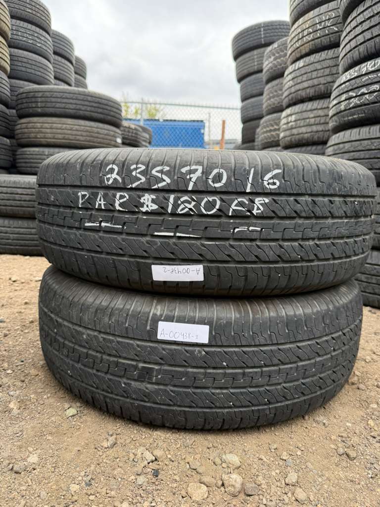 235/70R16 Pair (4 Used Tires) Dextero DHT2