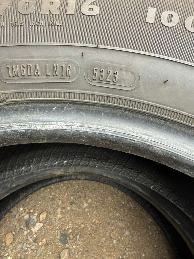 215/70R16 Pair (2 Used Tires) Douglas Touring A/S