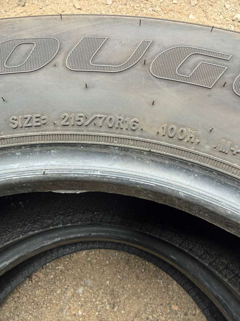 215/70R16 Pair (2 Used Tires) Douglas Touring A/S