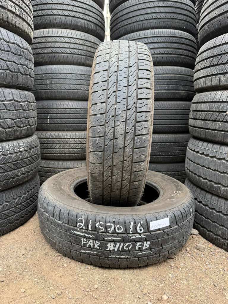 215/70R16 Pair (2 Used Tires) Corsa Highway Terrain Plus