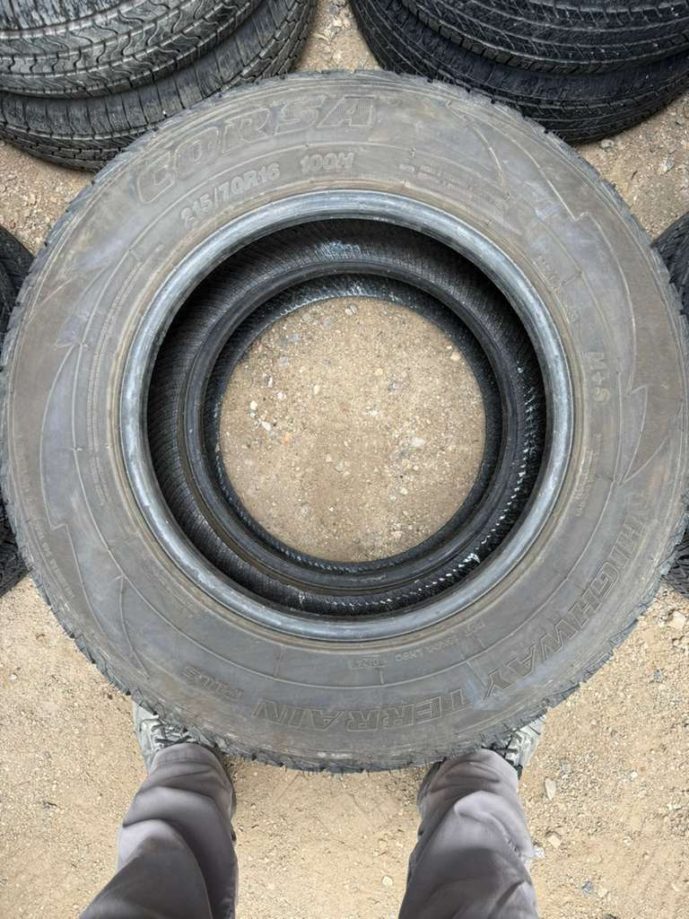 215/70R16 Pair (2 Used Tires) Corsa Highway Terrain Plus