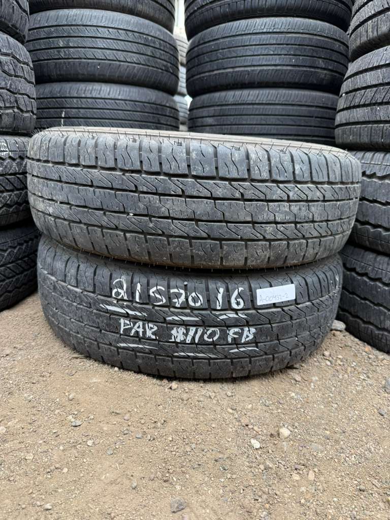 215/70R16 Pair (2 Used Tires) Corsa Highway Terrain Plus