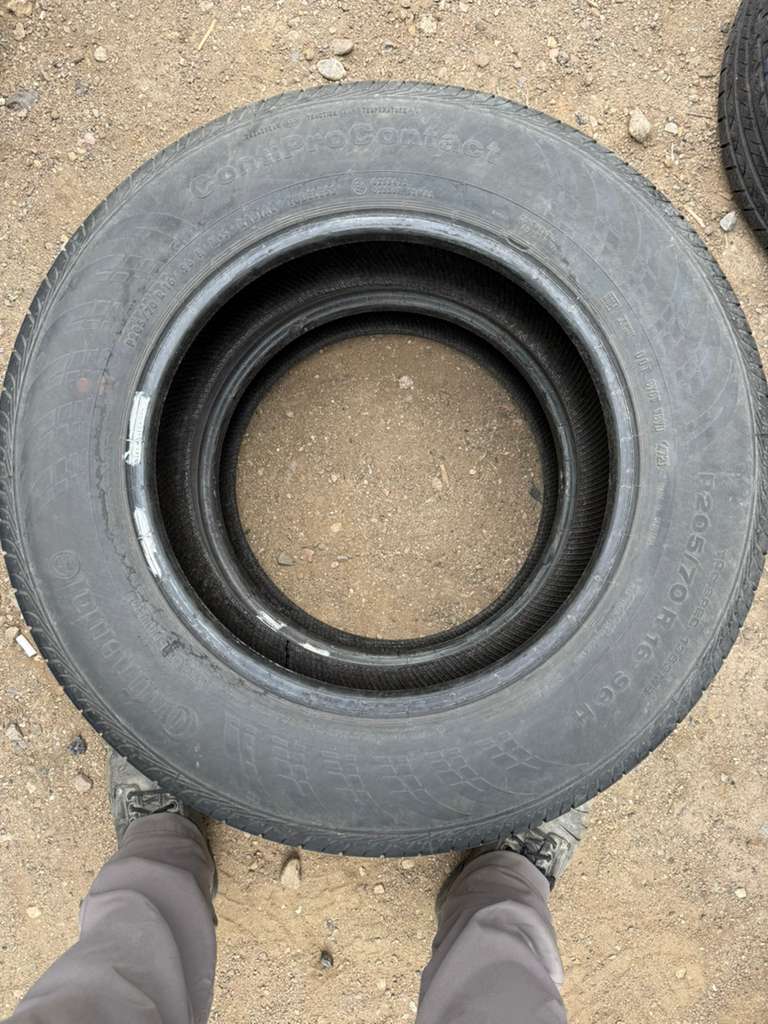 205/70R16 Pair (2 Used Tires)  Continental ContiProContact