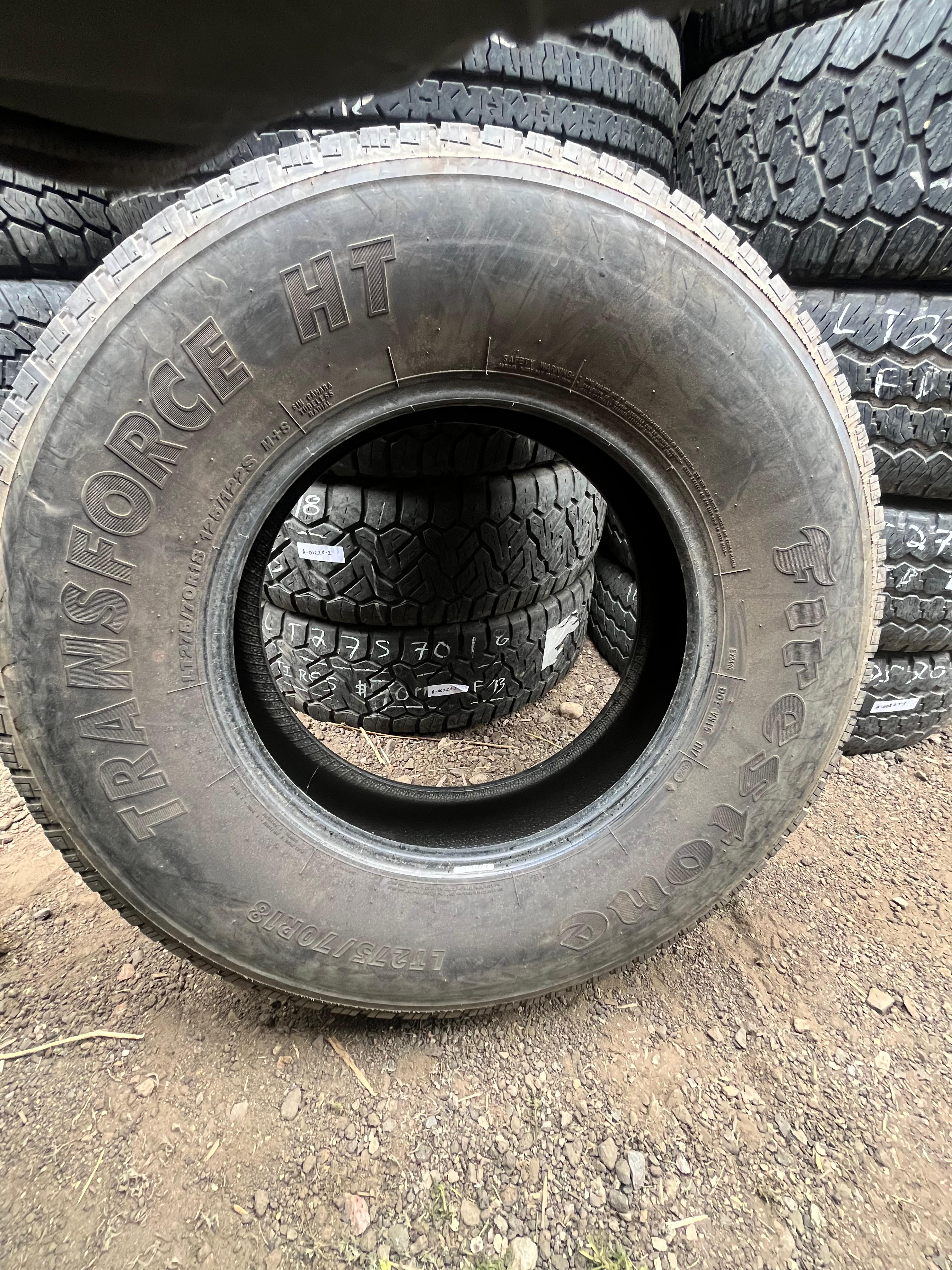 LT275/70R18 (3 used Tires ) Firestone Transforce HT